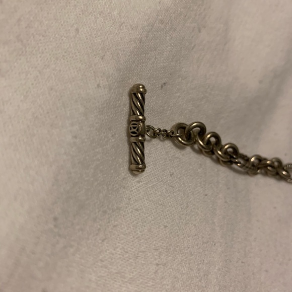 David Yurman Cable Heart Charm Bracelet w/Diamonds - Picture 3 of 6